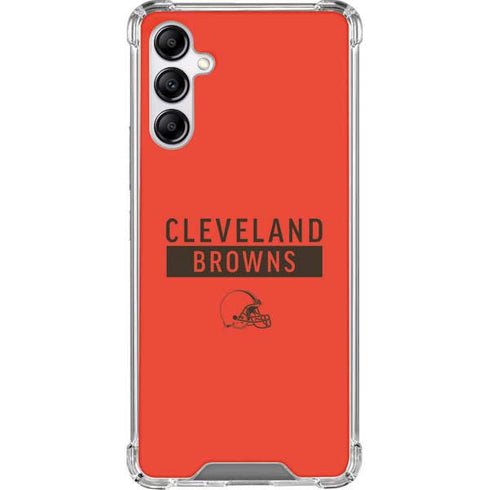 NFL Cleveland Browns Orange Performance Series Galaxy A14 5G Clear Case