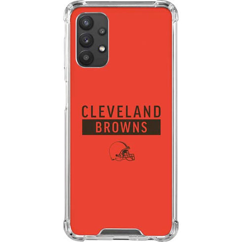 NFL Cleveland Browns Orange Performance Series Galaxy A32 5G Clear Case