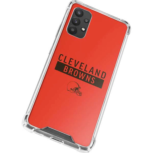 NFL Cleveland Browns Orange Performance Series Galaxy A32 5G Clear Case