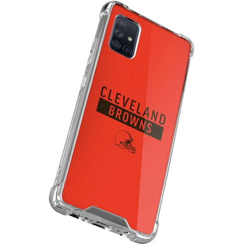 NFL Cleveland Browns Orange Performance Series Galaxy A51 5G Clear Case