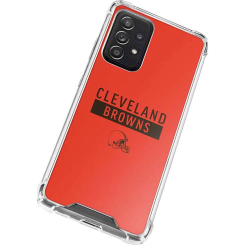 NFL Cleveland Browns Orange Performance Series Galaxy A52 5G Clear Case