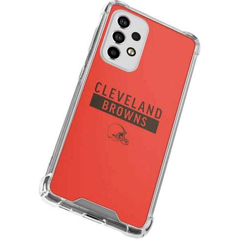 NFL Cleveland Browns Orange Performance Series Galaxy A53 5G Clear Case