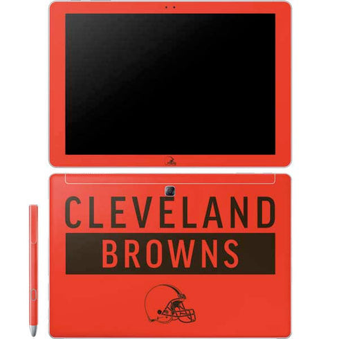 NFL Cleveland Browns Orange Performance Series Galaxy Book 12in Skin