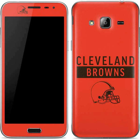 NFL Cleveland Browns Orange Performance Series Galaxy J3 Skin