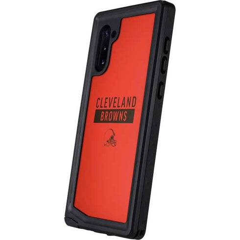 NFL Cleveland Browns Orange Performance Series Galaxy Note 10 Waterproof Case
