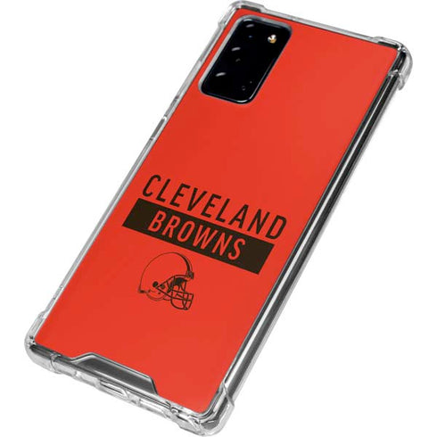 NFL Cleveland Browns Orange Performance Series Galaxy Note20 5G Clear Case