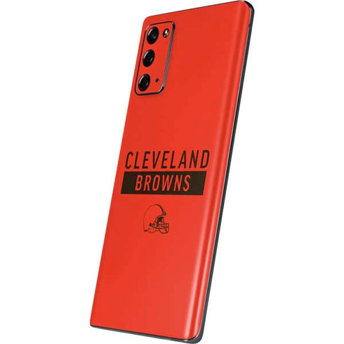 NFL Cleveland Browns Orange Performance Series Galaxy Note20 5G Skin