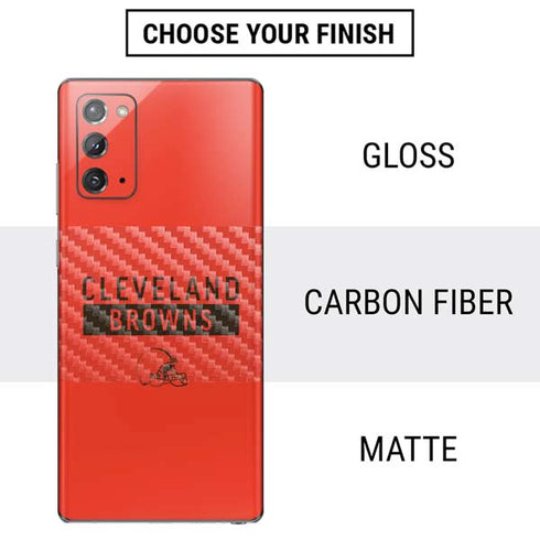 NFL Cleveland Browns Orange Performance Series Galaxy Note20 5G Skin