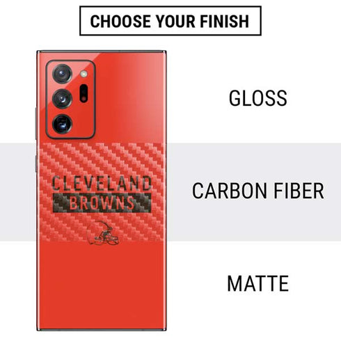 NFL Cleveland Browns Orange Performance Series Galaxy Note20 Ultra 5G Skin