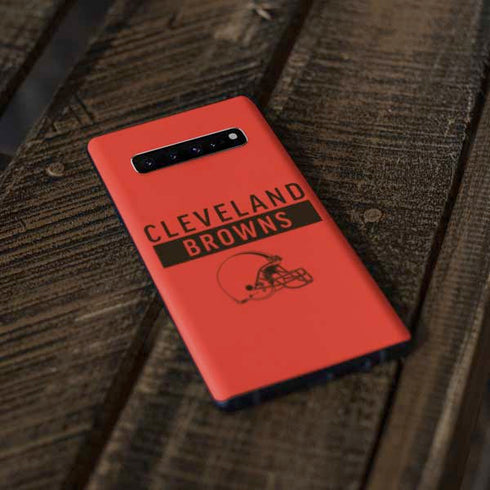 NFL Cleveland Browns Orange Performance Series Galaxy S10 Plus Skin