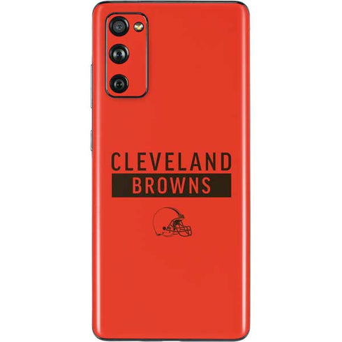 NFL Cleveland Browns Orange Performance Series Galaxy S20 Fan Edition Skin