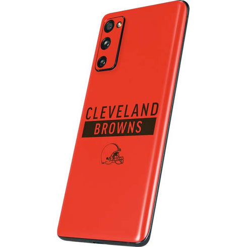 NFL Cleveland Browns Orange Performance Series Galaxy S20 Fan Edition Skin