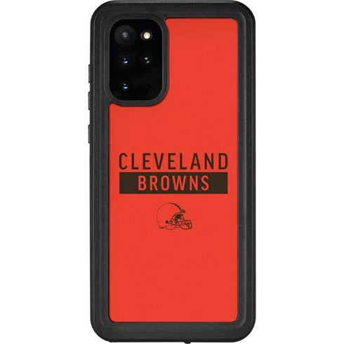 NFL Cleveland Browns Orange Performance Series Galaxy S20 Plus Waterproof Case