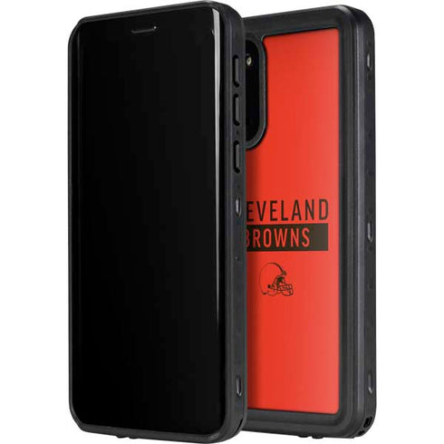 NFL Cleveland Browns Orange Performance Series Galaxy S20 Plus Waterproof Case