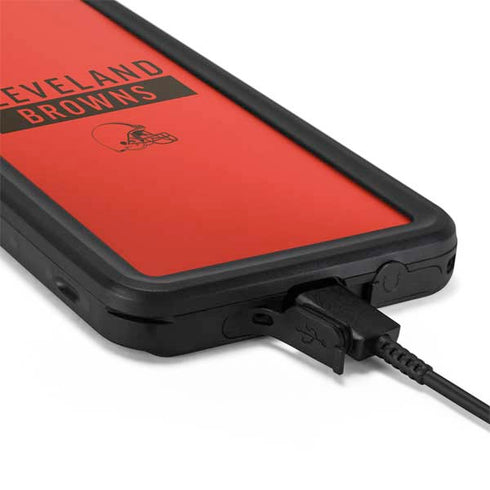 NFL Cleveland Browns Orange Performance Series Galaxy S20 Plus Waterproof Case