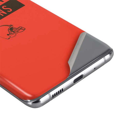 NFL Cleveland Browns Orange Performance Series Galaxy S20 Skin