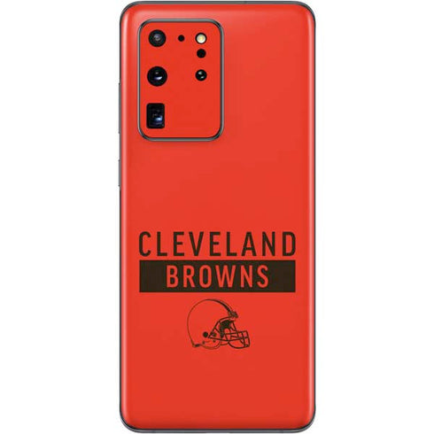 NFL Cleveland Browns Orange Performance Series Galaxy S20 Ultra 5G Skin