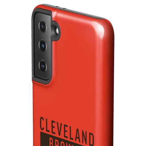 NFL Cleveland Browns Orange Performance Series Galaxy S21 FE Pro Case
