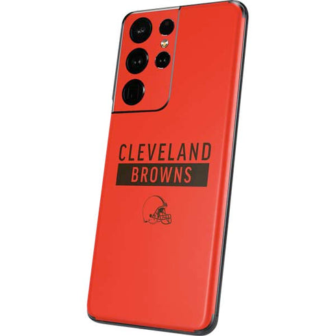 NFL Cleveland Browns Orange Performance Series Galaxy S21 Ultra 5G Skin