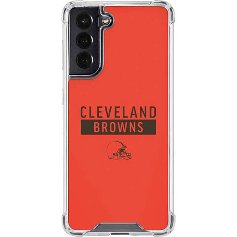 NFL Cleveland Browns Orange Performance Series Galaxy S22 Clear Case
