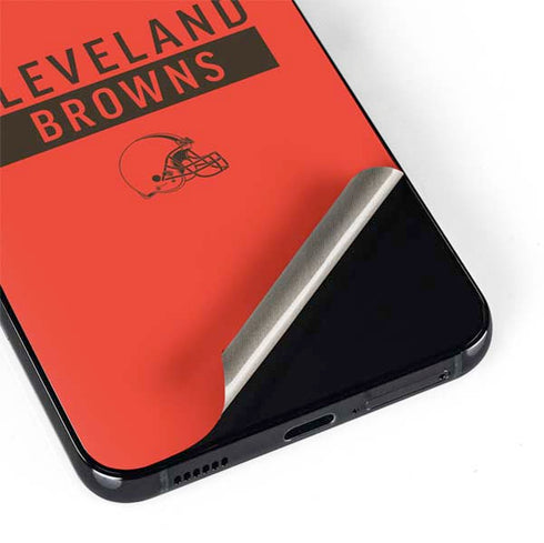 NFL Cleveland Browns Orange Performance Series Galaxy S22 Skin