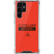 NFL Cleveland Browns Orange Performance Series Galaxy S22 Ultra Clear Case