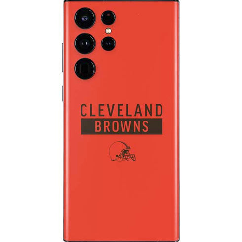 NFL Cleveland Browns Orange Performance Series Galaxy S22 Ultra Skin