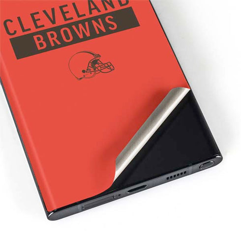 NFL Cleveland Browns Orange Performance Series Galaxy S22 Ultra Skin