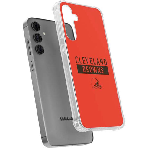 NFL Cleveland Browns Orange Performance Series Galaxy S24 Plus Clear Case