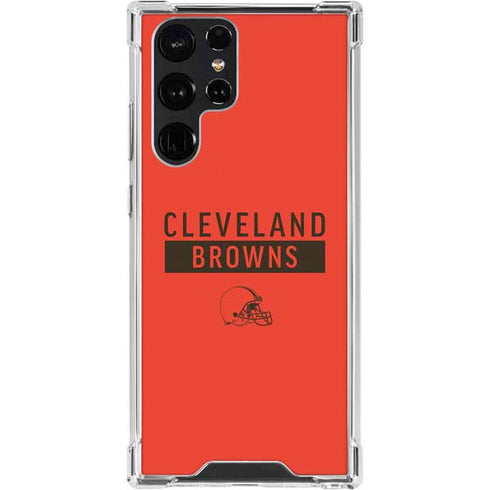 NFL Cleveland Browns Orange Performance Series Galaxy S24 Ultra Clear Case