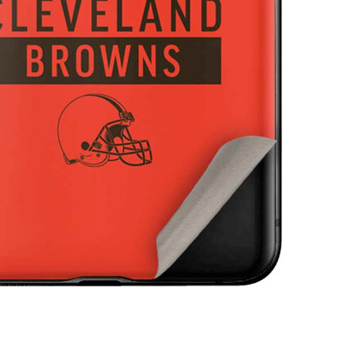 NFL Cleveland Browns Orange Performance Series Galaxy Z Flip Skin