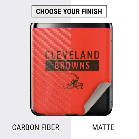 NFL Cleveland Browns Orange Performance Series Galaxy Z Flip Skin