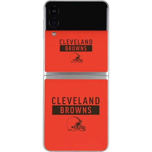 NFL Cleveland Browns Orange Performance Series Galaxy Z Flip3 5G Skin
