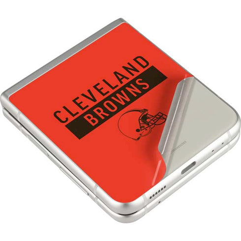 NFL Cleveland Browns Orange Performance Series Galaxy Z Flip3 5G Skin