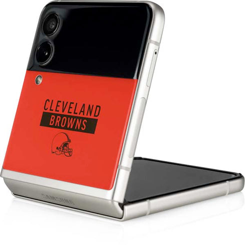 NFL Cleveland Browns Orange Performance Series Galaxy Z Flip3 5G Skin