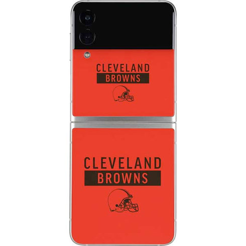 NFL Cleveland Browns Orange Performance Series Galaxy Z Flip4 5G Skin