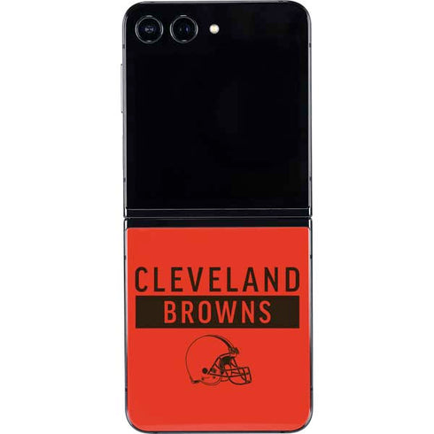 NFL Cleveland Browns Orange Performance Series Galaxy Z Flip5 5G Skin