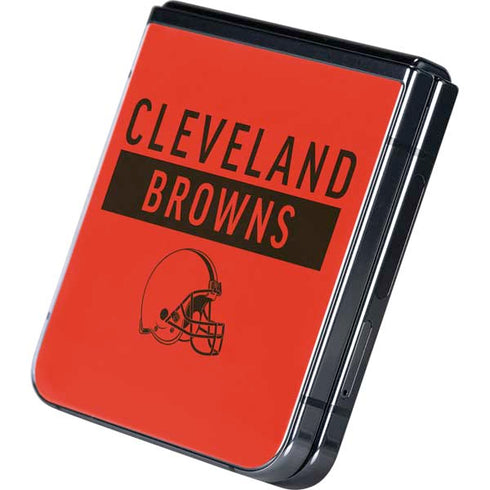 NFL Cleveland Browns Orange Performance Series Galaxy Z Flip5 5G Skin