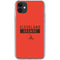 NFL Cleveland Browns Orange Performance Series iPhone 11 Clear Case