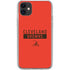 NFL Cleveland Browns Orange Performance Series iPhone 11 Clear Case