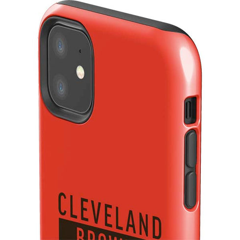 NFL Cleveland Browns Orange Performance Series iPhone 11 Impact Case