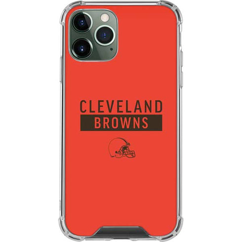 NFL Cleveland Browns Orange Performance Series iPhone 11 Pro Max Clear Case
