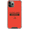NFL Cleveland Browns Orange Performance Series iPhone 11 Pro Max Clear Case