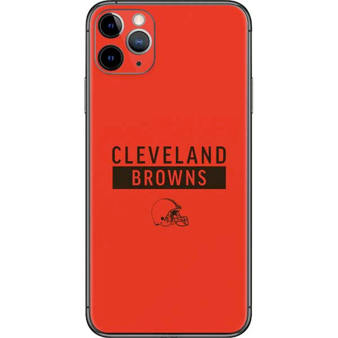 NFL Cleveland Browns Orange Performance Series iPhone 11 Pro Max Skin