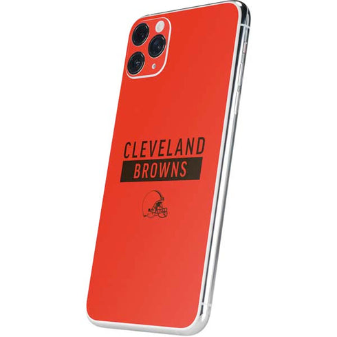 NFL Cleveland Browns Orange Performance Series iPhone 11 Pro Max Skin