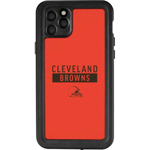 NFL Cleveland Browns Orange Performance Series iPhone 11 Pro Max Waterproof Case