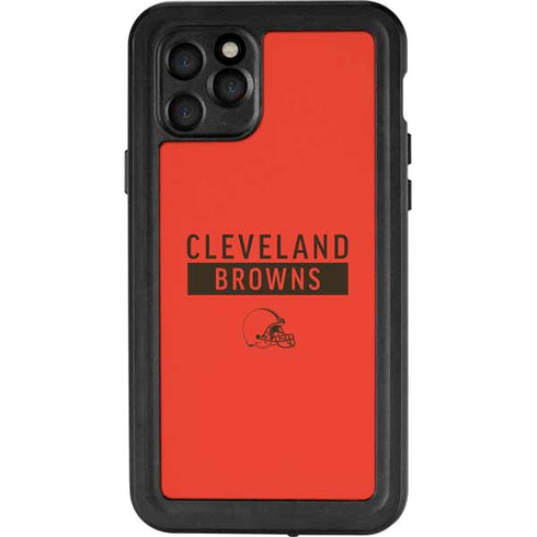 NFL Cleveland Browns Orange Performance Series iPhone 11 Pro Waterproof Case