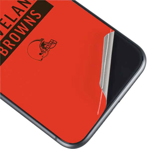 NFL Cleveland Browns Orange Performance Series iPhone 11 Skin