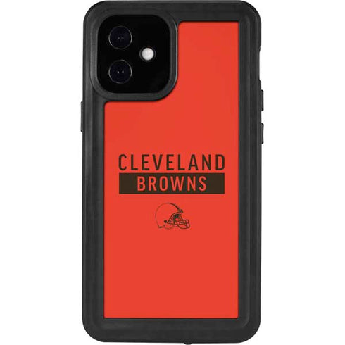 NFL Cleveland Browns Orange Performance Series iPhone 12 Mini Waterproof Case