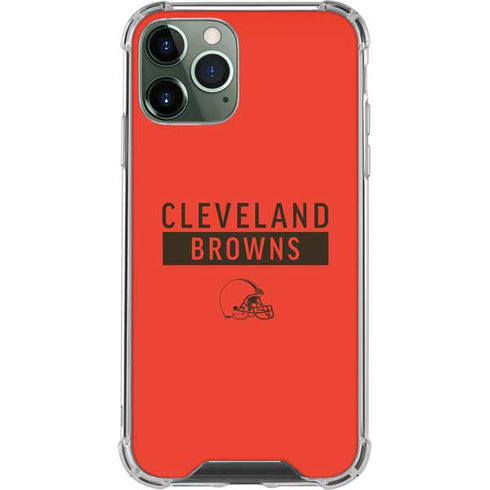 NFL Cleveland Browns Orange Performance Series iPhone 12 Pro Max Clear Case
